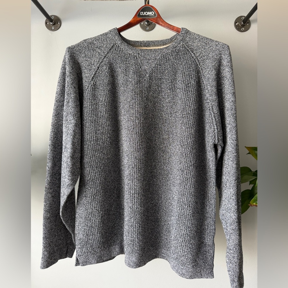 Weatherproof Recycled Men’s Sweater Black WhiteTwist Marled Knit | XXXL